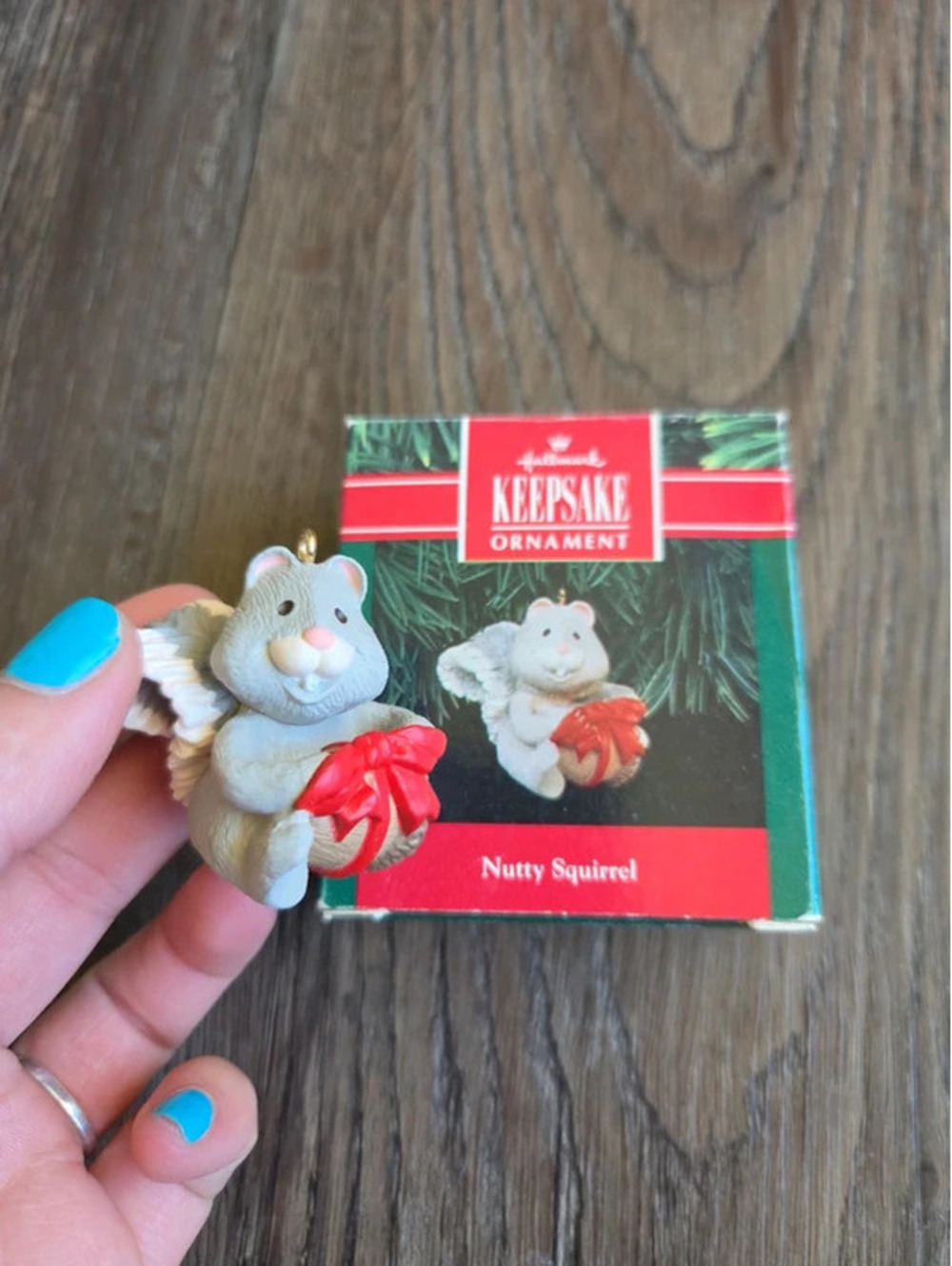 Hallmark nutty squirrel ornament 1991